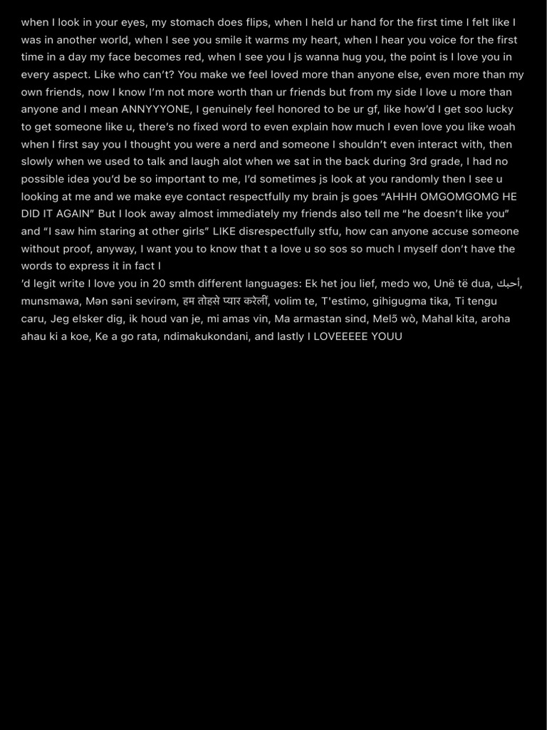 Heartfelt Love Letter | PDF
