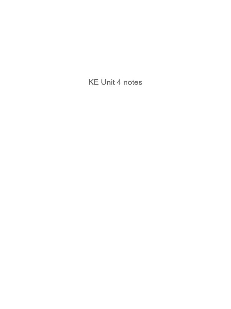 Knowledge Engineering Unit 4 Notes | PDF | Knowledge | Concept