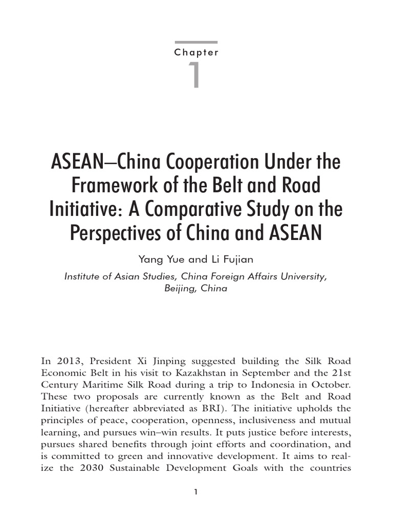 ASEAN-China BRI Cooperation Insights | PDF | China | World Politics