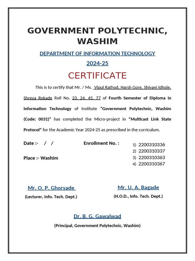 Certificate ACN | PDF