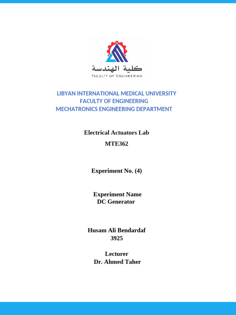 Dc Generator Pdf Electric Generator Electric Motor