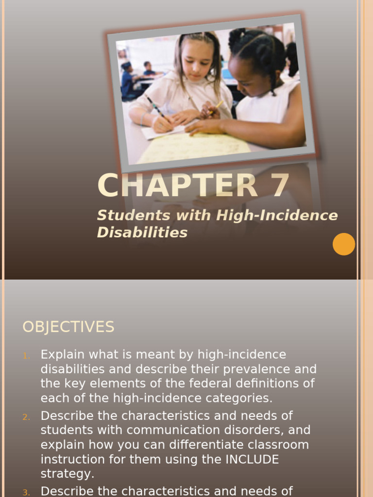 Chapter 7 Extra Credit Pdf Speech Learning Disability