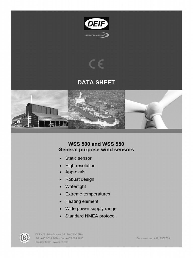 WSS 500 DS_ENG | PDF | Sensor | Computer Engineering