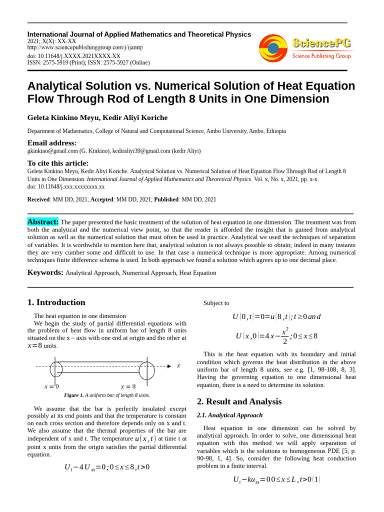 Ijamtp 3221128 20210125 | PDF | Partial Differential Equation | Equations
