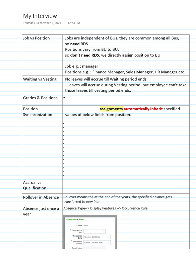 Oracle HCM Interview QA | PDF | Accrual | Business