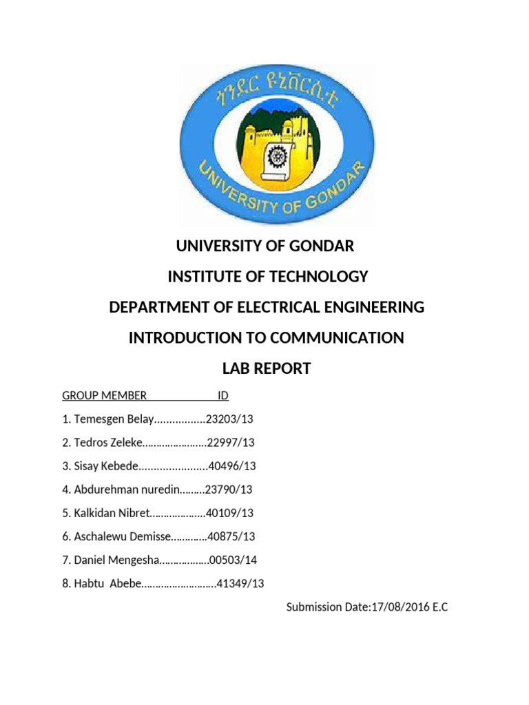 DSB TC Modulation Lab Report | PDF | Detector (Radio) | Modulation