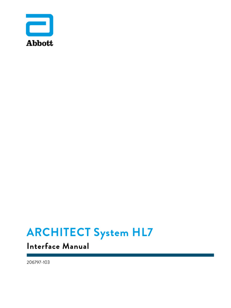 ARCHITECT System HL7 Interface Guide | PDF | Computer Network | Computing
