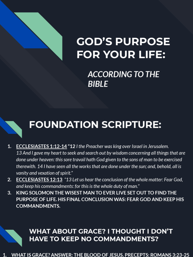 Biblical Life Purpose Guide | PDF | Paul The Apostle | Acts Of The Apostles