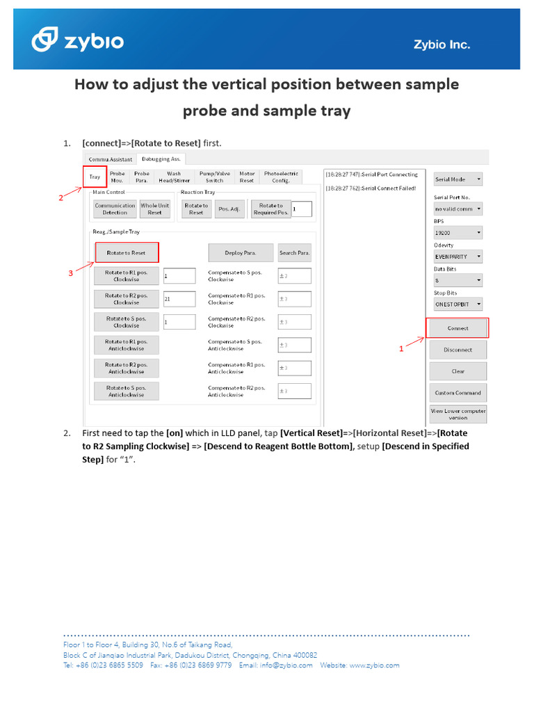 Chemistry-EXC200-Techique Guide-5.how To Adjust The Vertical Position ...