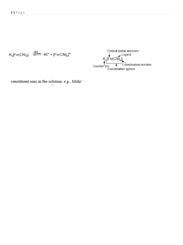 Coordination Compounds Overview | PDF | Coordination Complex | Ligand