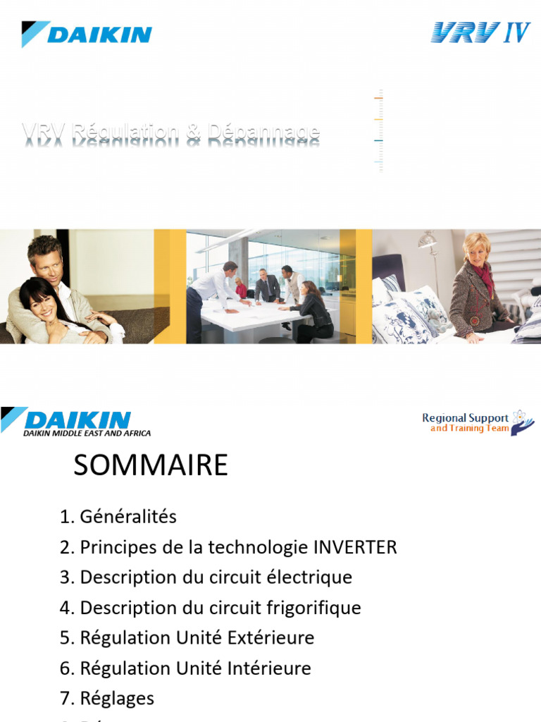 Dépannage et Régulation VRV Daikin | PDF | Climatisation | Équipement