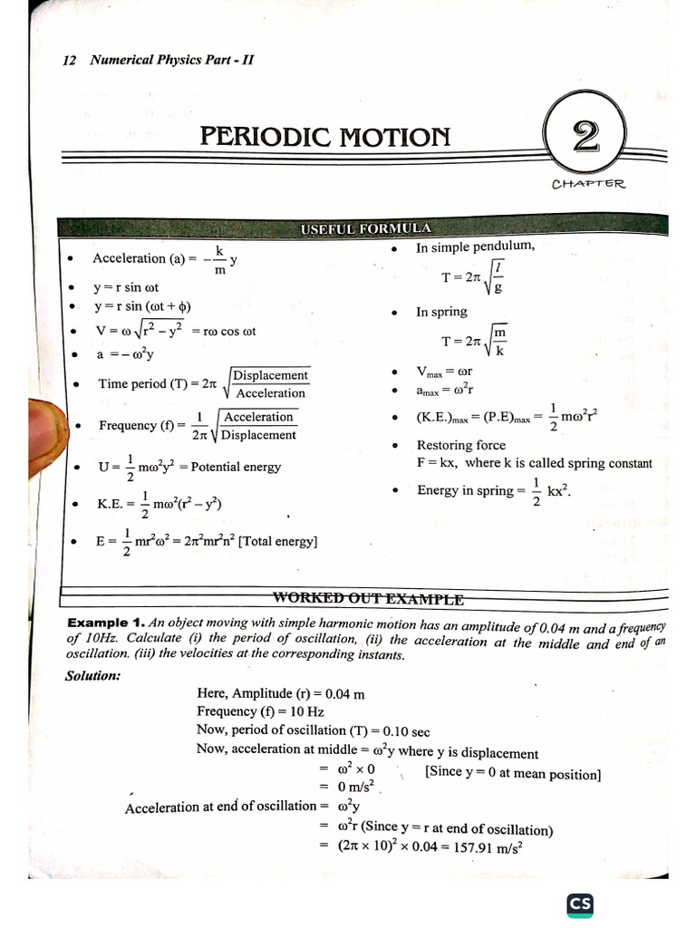 Periodic Motion Pdf