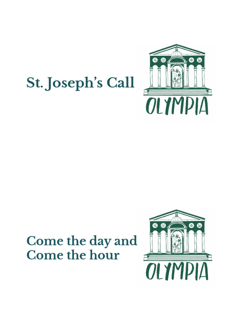 St. Joseph's Call | PDF