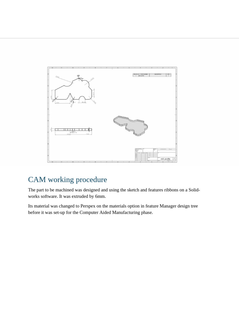CAM Procedure for CNC Machining | PDF | Machining | Secondary Sector Of ...
