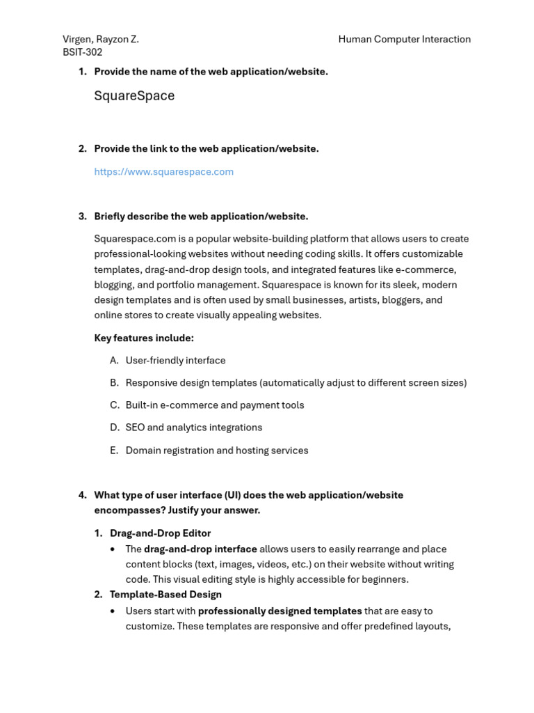 05 Task Performance 1_Virgen | PDF | Websites | Login