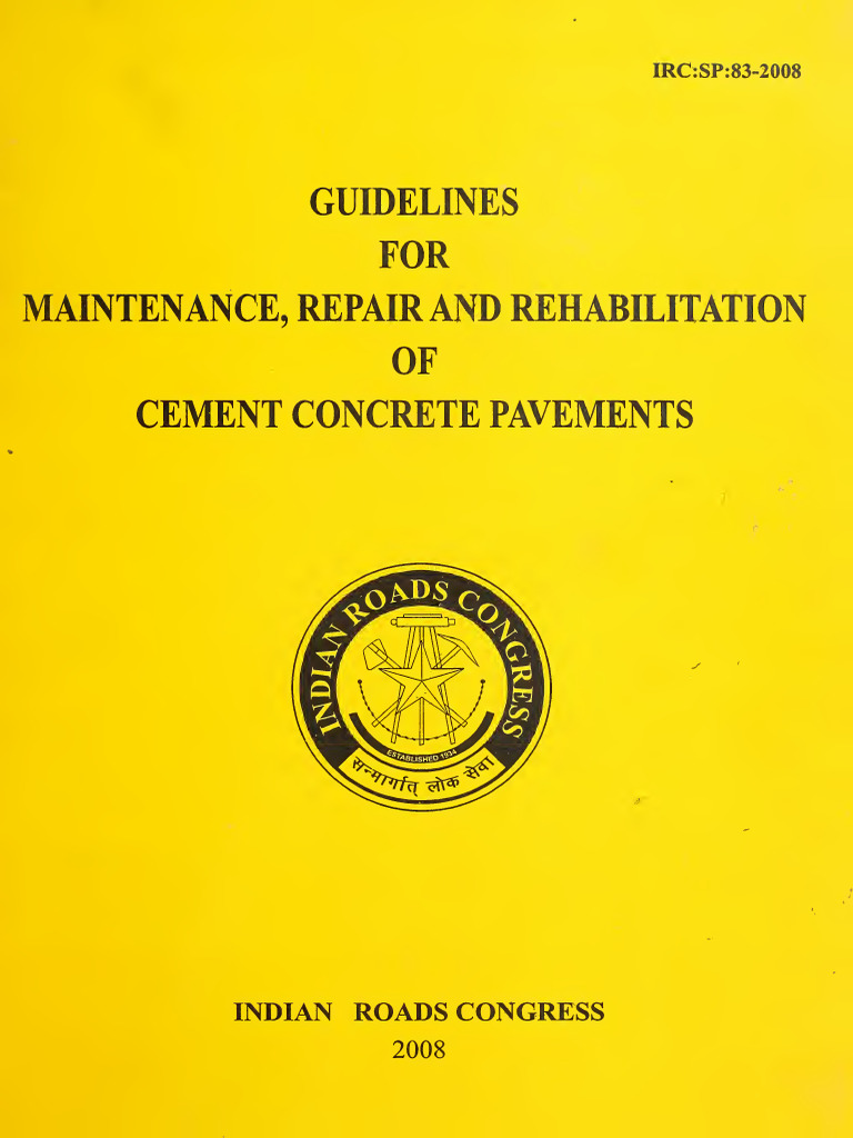 Guidelines for Rigid Pavement Maintenance | PDF | Road Surface | Concrete