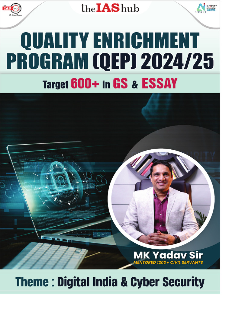 QEP 2024-25 Theme Digital India TheIAShub | PDF | Computer Security ...