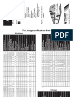 NJ Transit Route 70 Newark to Livingston Mall Schedule