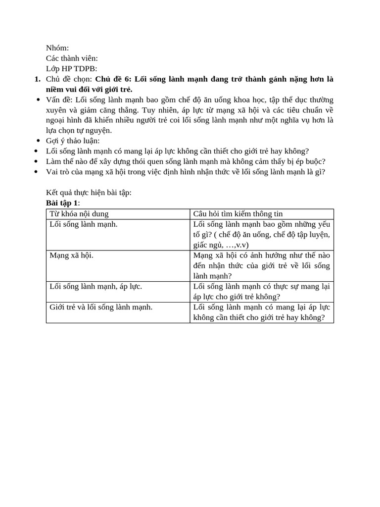 Bài TDPB | PDF
