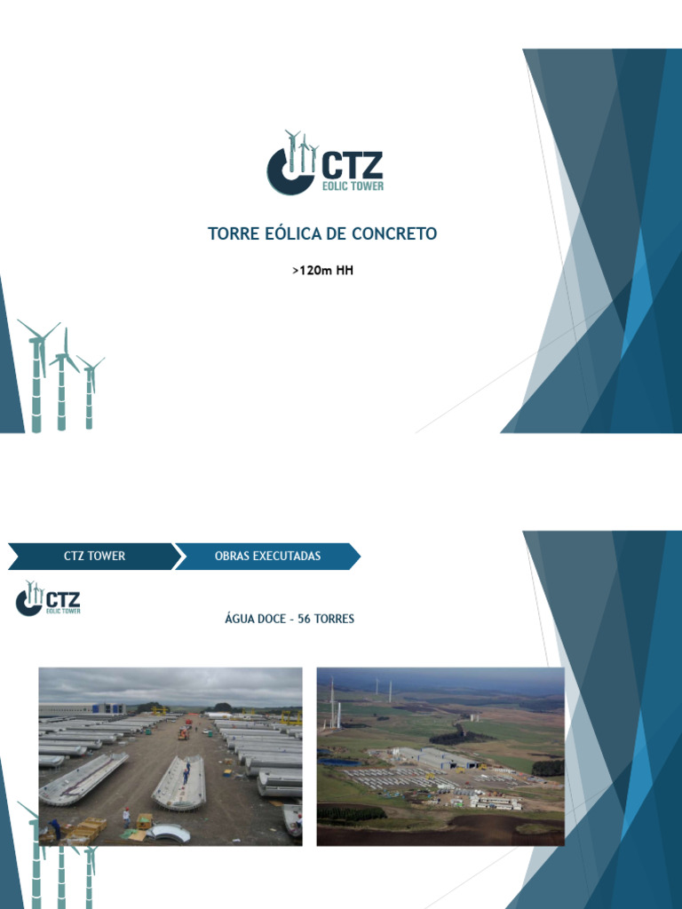 CTZ_Eolic_Tower_Apresentacao | PDF | Turbina eólica | Energia eólica