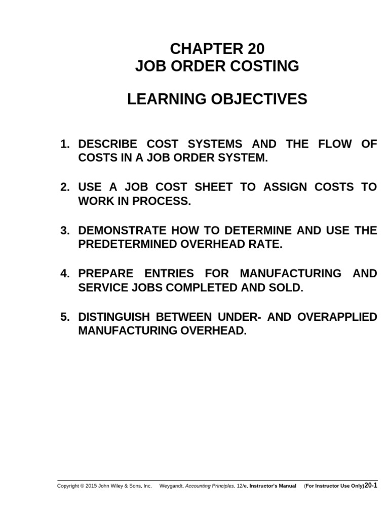 Ch20 Pdf Cost Of Goods Sold Debits And Credits