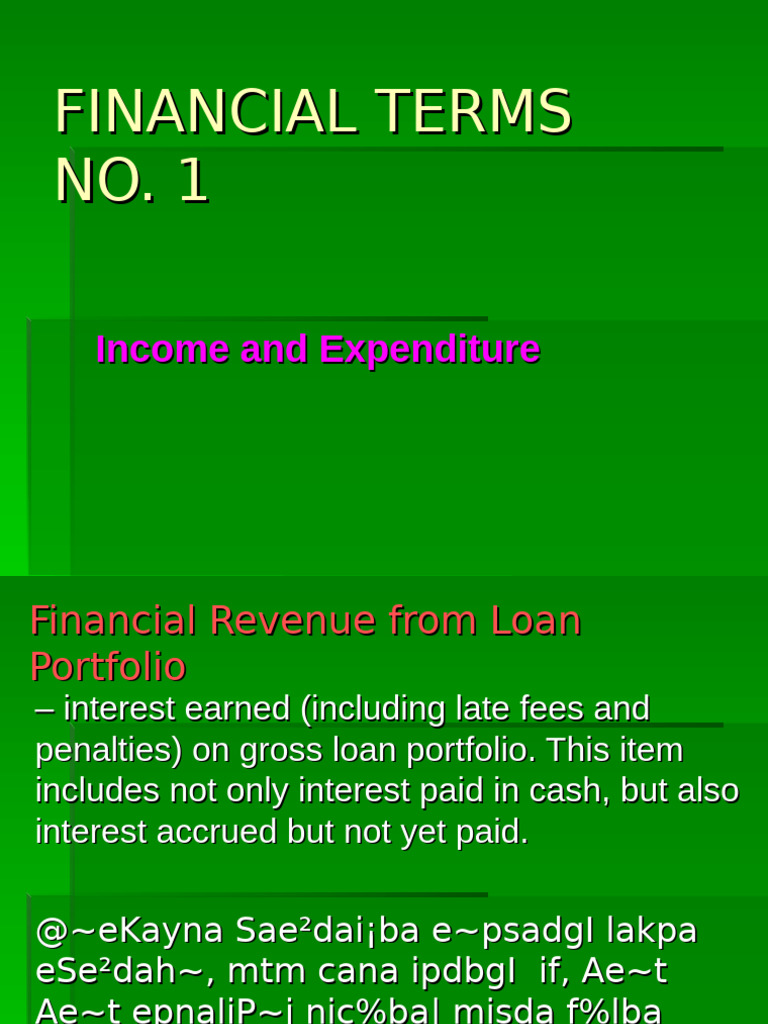 Financial Terms and Definitions Guide | PDF | Interest | Expense