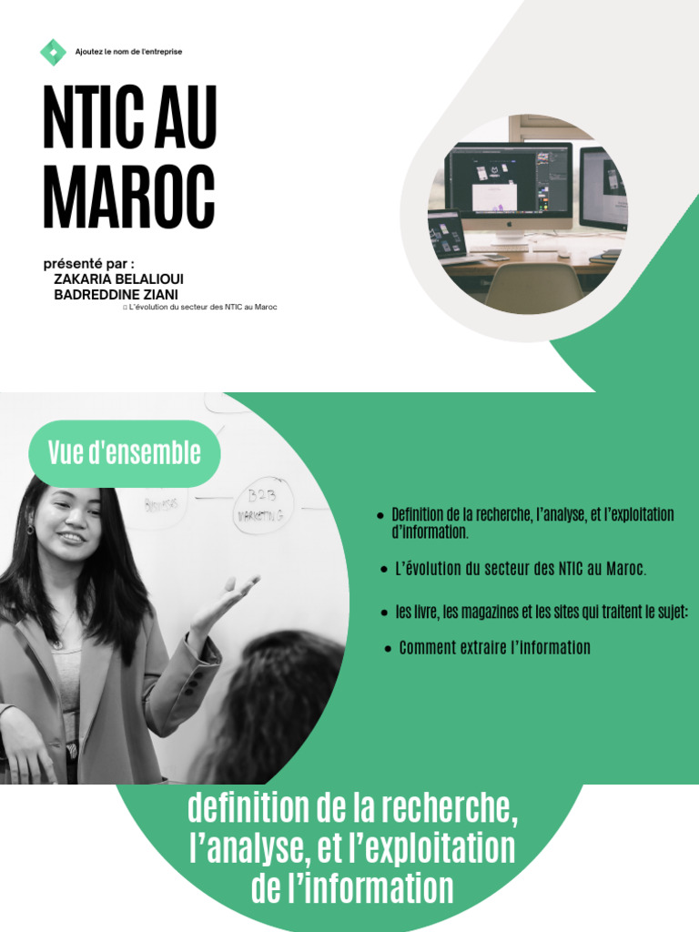 Évolution des NTIC au Maroc | PDF | Technologies de l'information et de ...