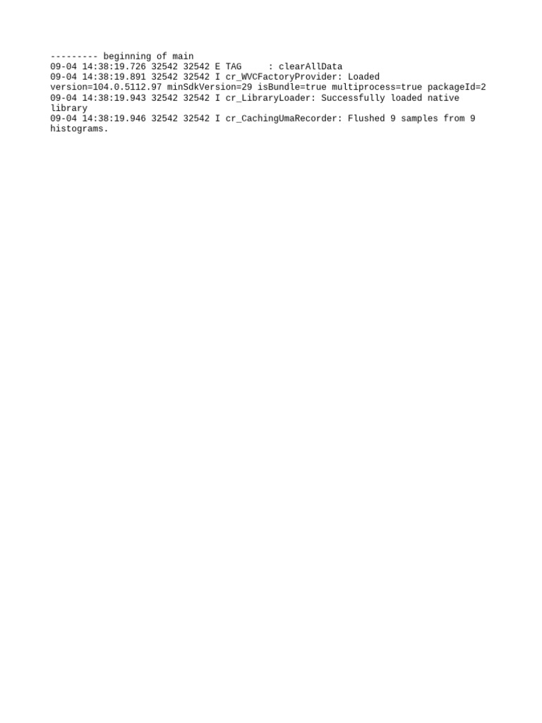 Log Data Analysis for App Version 104.0 | PDF