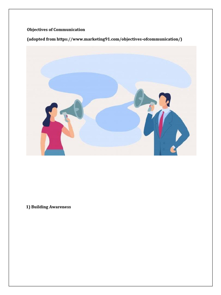Key Objectives of Business Communication | PDF | Communication ...
