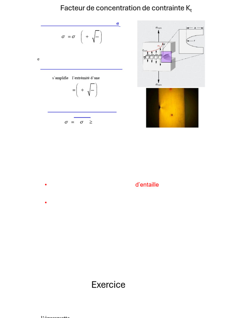Facteur de concentration de contrainte Kt | PDF | Fatigue (matériau ...
