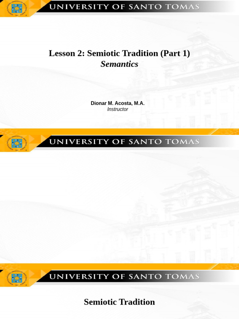 Lesson+2%3A+Semiotic+%28Semantics%29 | PDF | Semiotics | Semantics