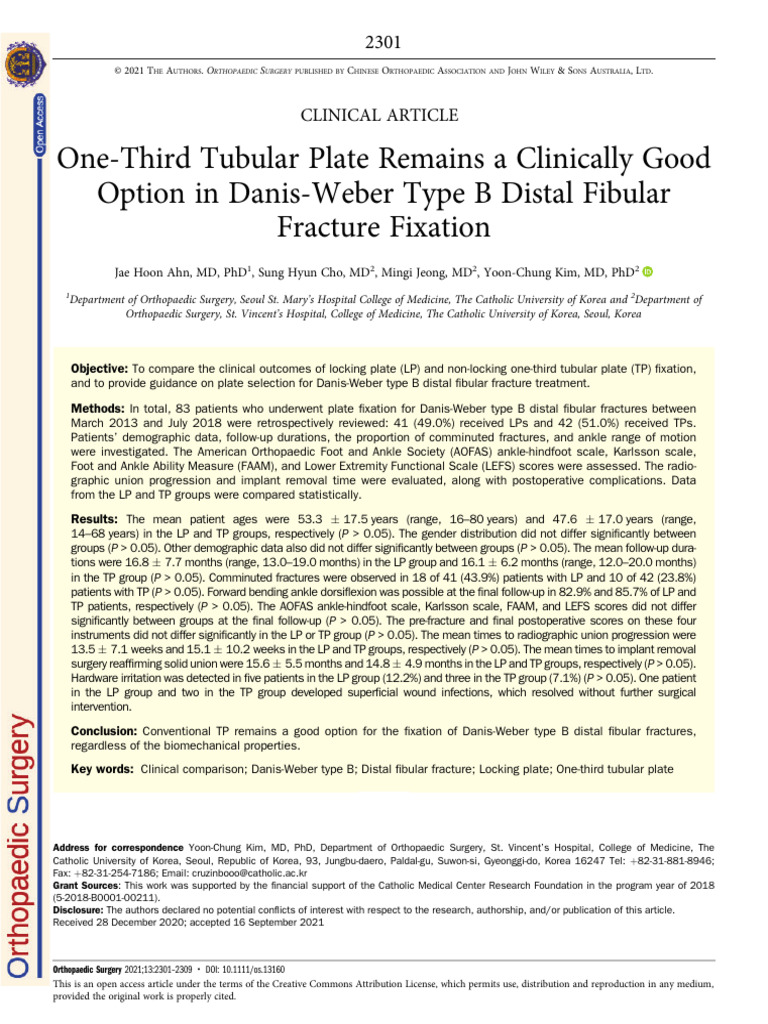One-Third_Tubular_Plate_Remains_a_Clinically_Good_ | PDF | Surgery ...