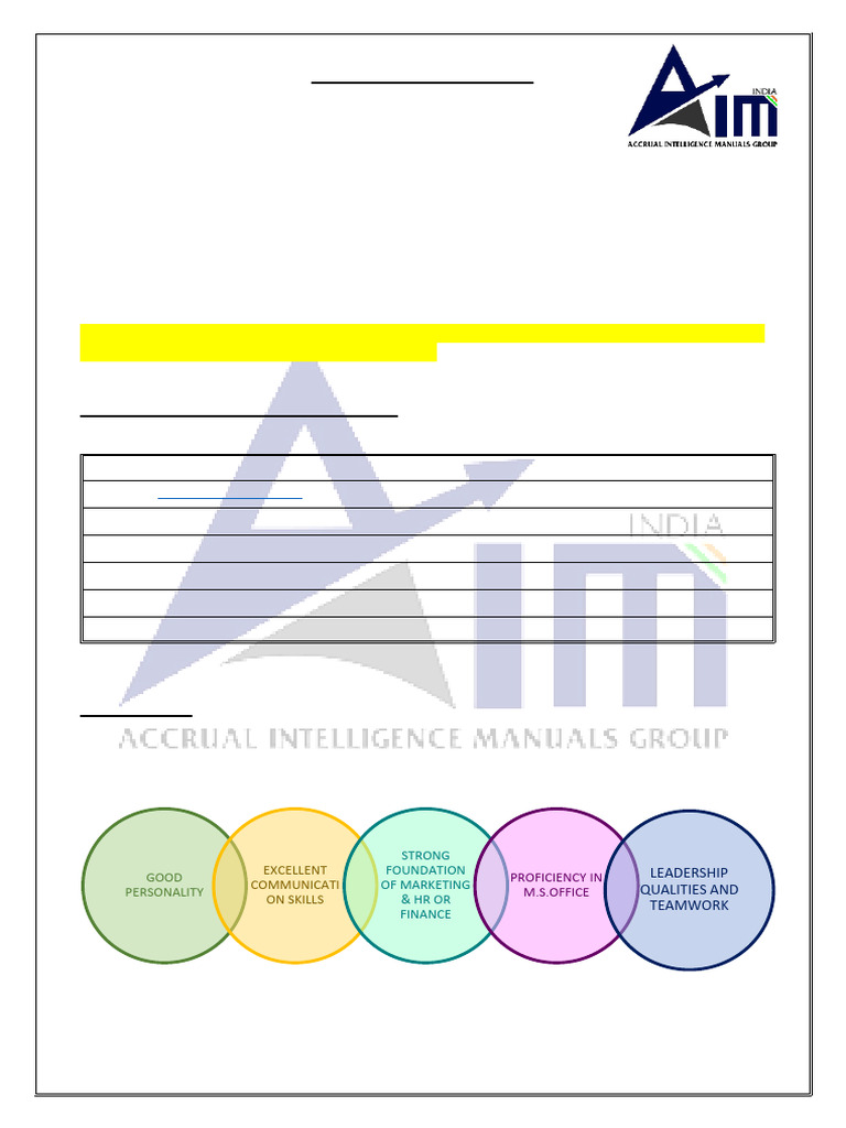 Internship Proposal for MBA/BBA Students | PDF | Sales | Marketing