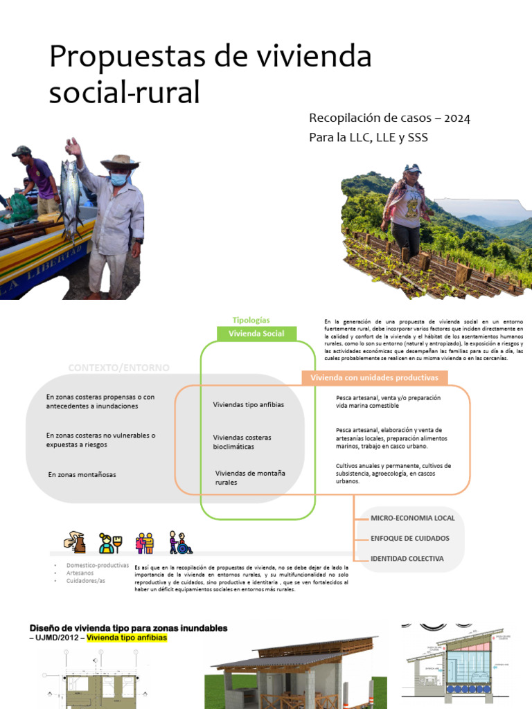 Propuestas de Vivienda Social Rural 2024 | PDF