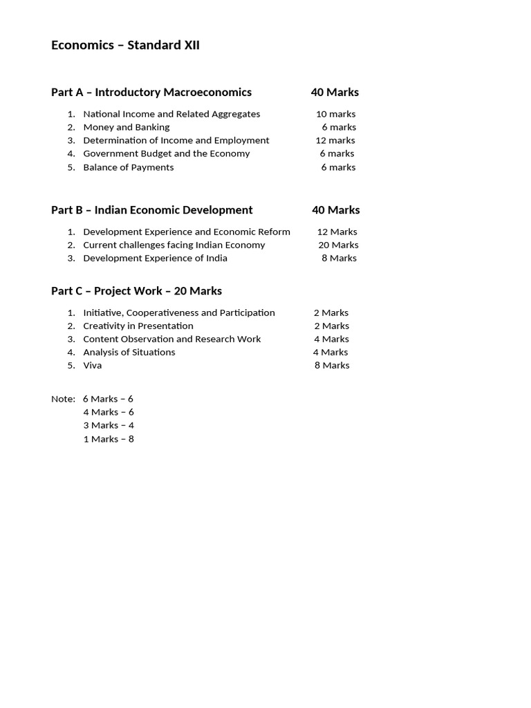 CH - ECONOMICS NOTES | PDF | Gross Domestic Product | Measures Of ...