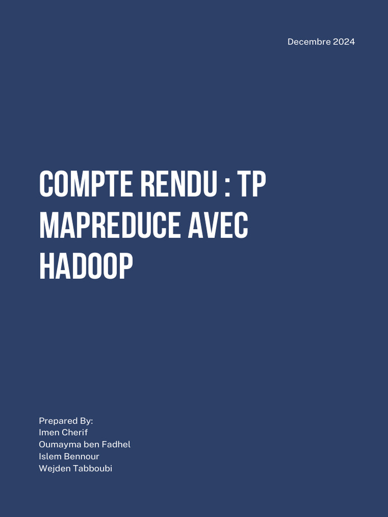 Guide pratique MapReduce avec Hadoop | PDF | MapReduce | Apache Hadoop