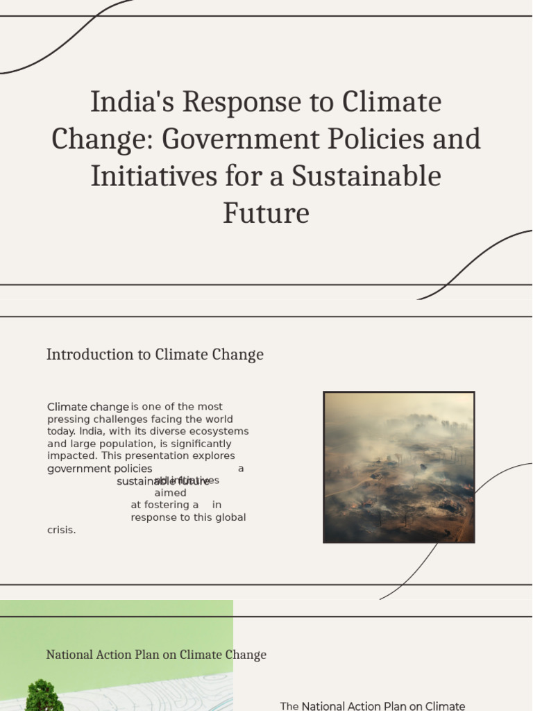 India's Climate Change Policies Overview | PDF | Climate Change ...