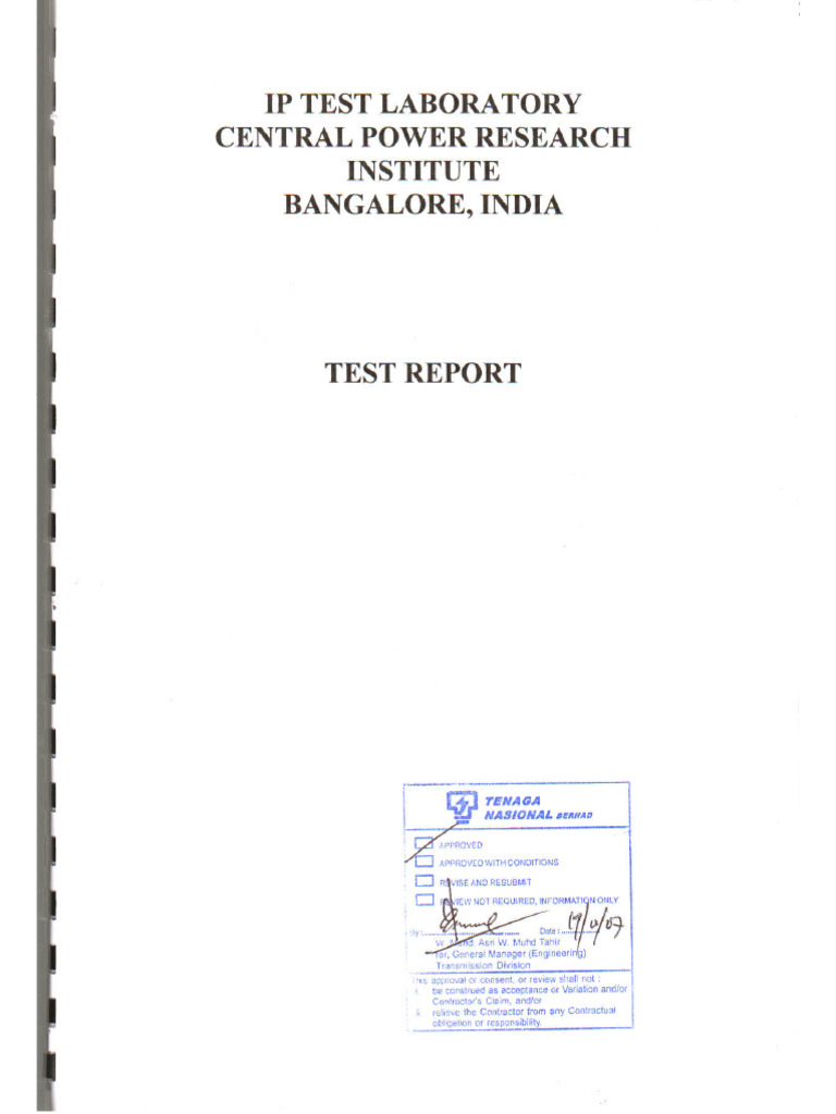Ip68 Type Test Report | PDF