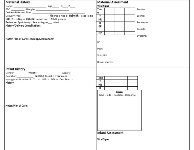 Maternal and Infant Health Assessment | PDF