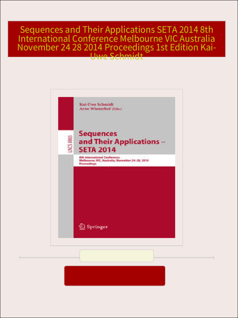Get sequences and their applications seta 2014 8th international