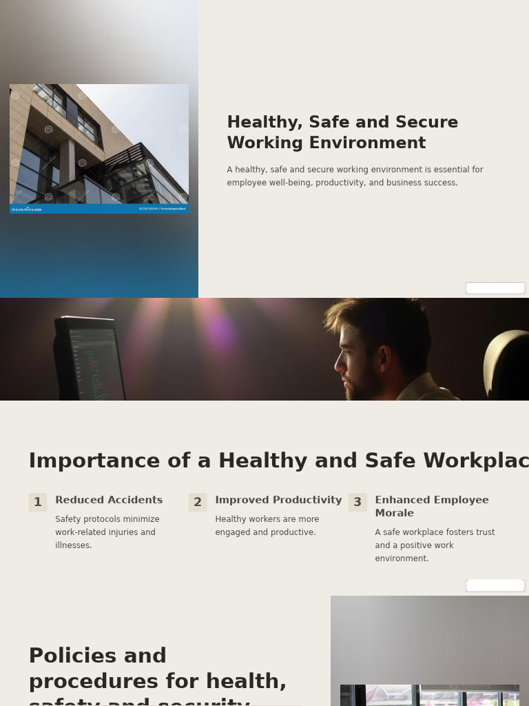 Healthy and Safe Workplace Essentials | PDF | Risk Assessment | Hazards