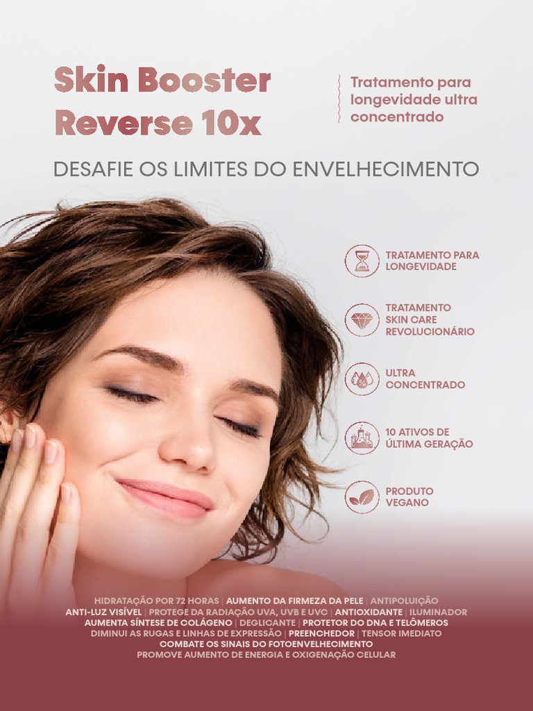 Skin Booster Reverse: Anti-envelhecimento Vegano | PDF | Colágeno ...