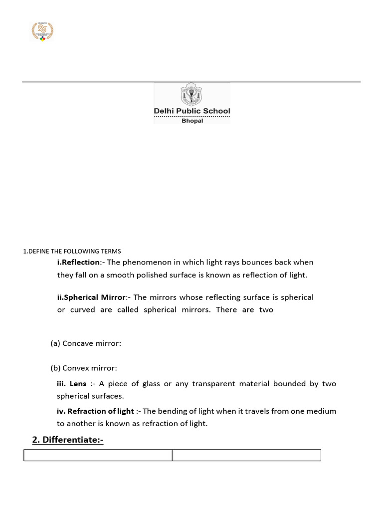 Resource 20241102194503 Light Content-Class-7 (1) | PDF | Mirror | Atomic