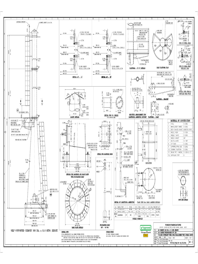 Approved Chimney Drawing | PDF