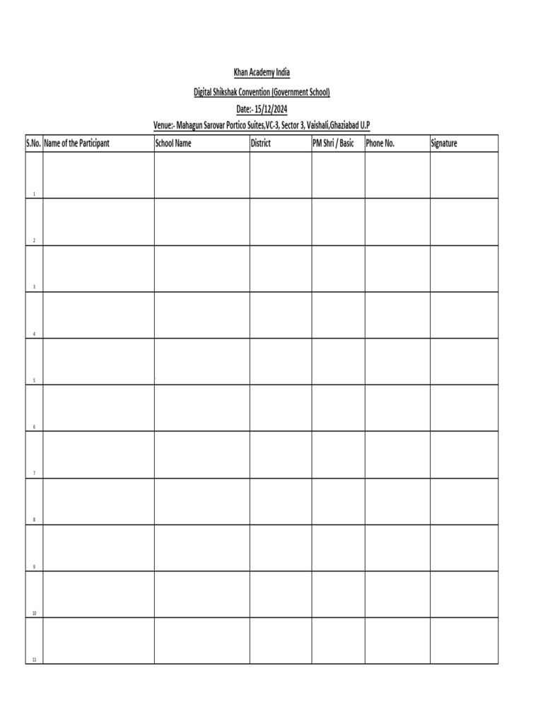 Participants List | PDF