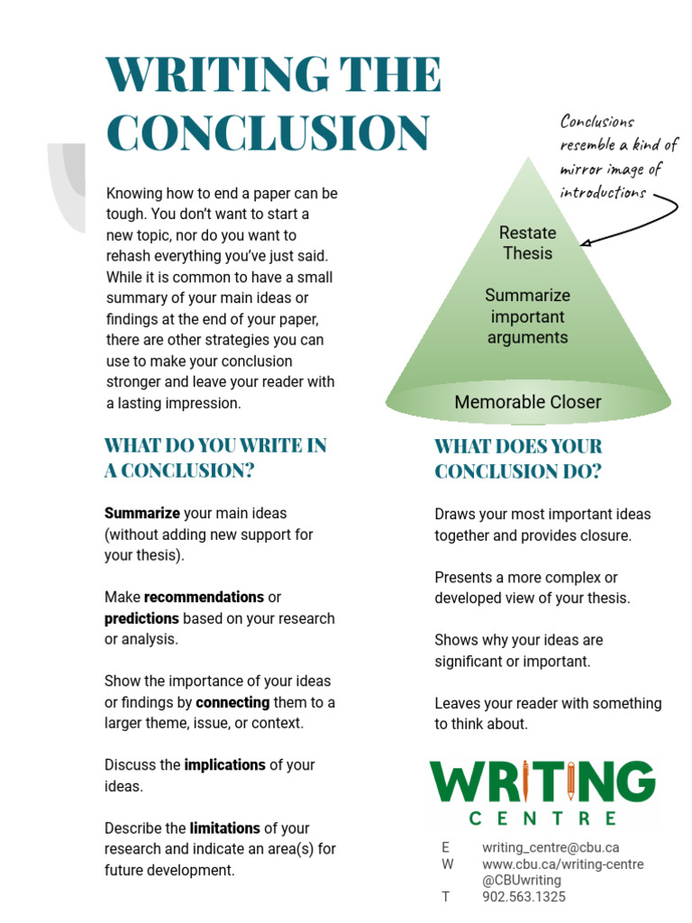 Crafting Effective Conclusions | PDF | Employment
