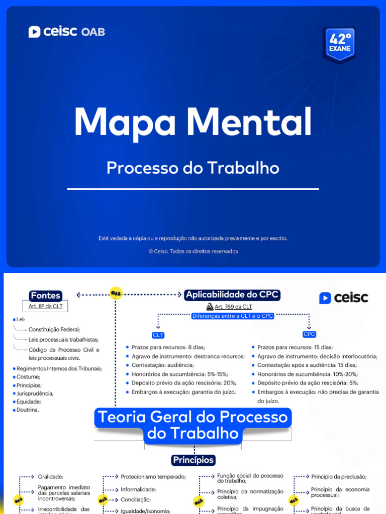 Estrutura e Princípios do Processo do Trabalho | PDF | Sentença ...