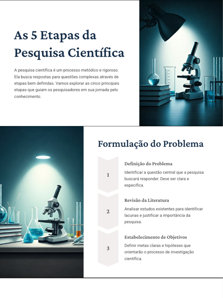 5 Etapas da Pesquisa Científica | PDF | Science | Método científico