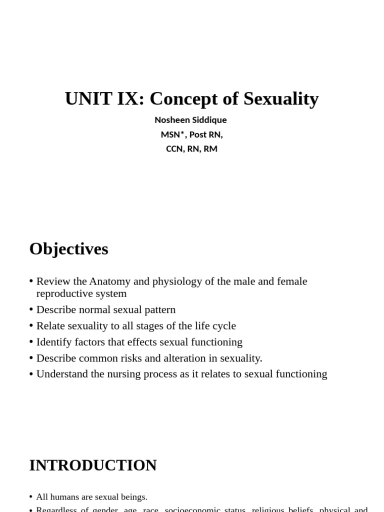 Understanding Human Sexuality Concepts | PDF | Gender Studies | Gender