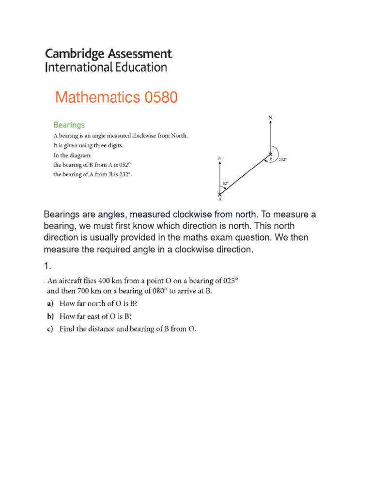 Bearing Igcse | PDF
